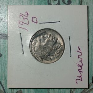 1936-D Buffalo Nickel